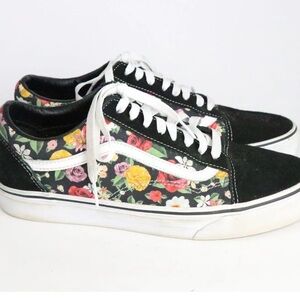 Vans Old Skool 'Lux Floral' Black Multicolor Floral Sneakers